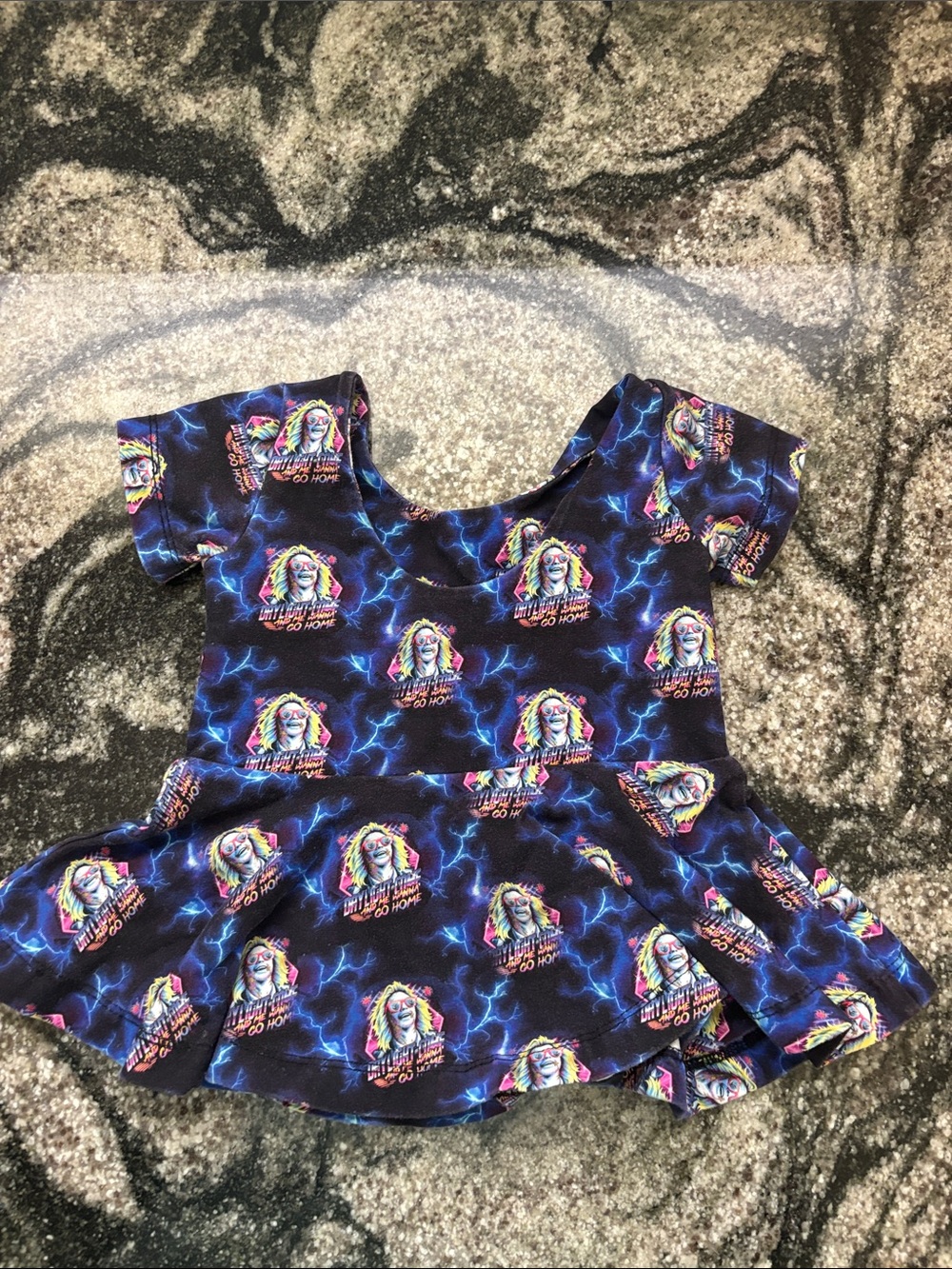 Beetlejuice toddler blouse